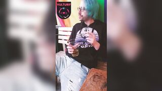 Vulturif drinks a fresh glass of piss while having a smoke - 8 image