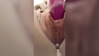 Zentai and fucked in prosthesis(fake/silicon) vagina - 4 image