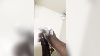 BBC Stroking In The Shower - 8 image