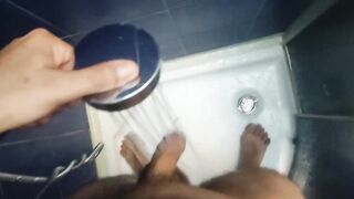 Shower play and cuming hard - 2 image