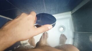 Shower play and cuming hard - 3 image