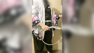 Shinobu Kocho cosplay wet shower asian sissy - 2 image