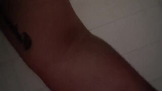 Trying to find a place to put the camera then it gets wet