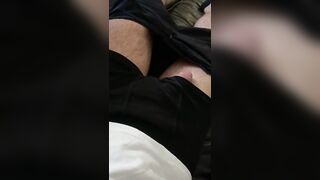 Twink jerking off after school and cum, almost got caught - 4 image