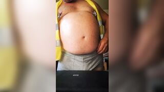 Daddy bear with big belly big Bull nipples and huge dick Hot sex urso fat men big boss worker bear body big cumshot - 1 image