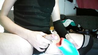 Big Dick Twink edging with BlowToy - 8 image