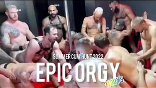 EPIC ORGY 21 GUYS! BAREBACK!!! - 1 image