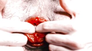 Pushing my prolapse out, fisting and showing closely my asshole - 10 image