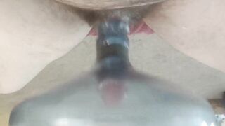 Cumming in a Culligan water bottle - 4 image