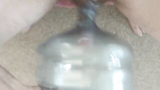 Cumming in a Culligan water bottle - 8 image
