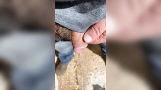 Little Dick sunny day piss outside - 8 image