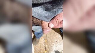 Little Dick sunny day piss outside - 9 image
