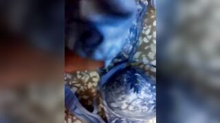 Desi wife ki Bra Panty p muth maari - 4 image