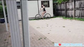 Twink Step Brother Fucked By Older Step Brother Todd Haynes On Patio After Teaching Him To Ride A Bike POV - 2 image