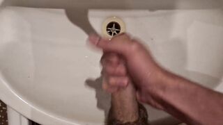 Quick morning masturbation before going to work with cum to the sink close up 4K - 6 image