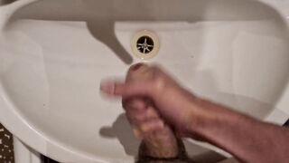 Quick morning masturbation before going to work with cum to the sink close up 4K - 7 image