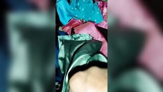 Dick head Rub and Fuck with satin clothes at home (64) - 4 image