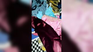 Dick head Rub and Fuck with satin clothes at home (64) - 9 image