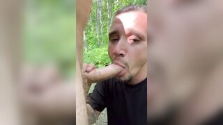 while walking in the woods i decided to suck off a hiker - 7 image
