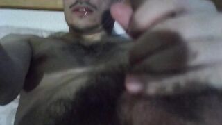 Hairy Twink drools and ahegaos all over his third cum of the day - 6 image