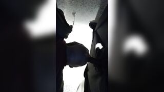 Messy sloppy blowjob on young gloryhole visitor from the always busy cocksucker. - 2 image