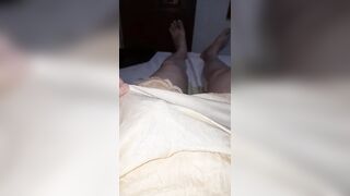 Masturbation and cumshot wearing cum stained skirt - 3 image