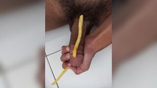 teen boy have ejaculation. this boy have small choco dick - 1 image