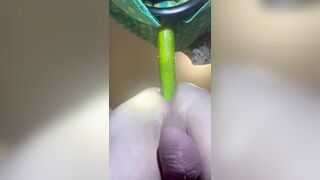 Cucumber morning anal fills so good - 3 image