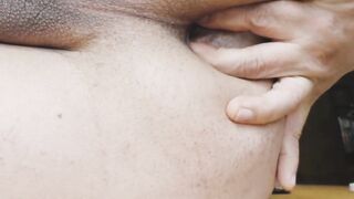 Japan teen fat boy showing big white ass and pucking for big black dildo. - 8 image