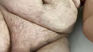 Cock and nipple bondage in the bath with hands free cumshot at the end - 2 image
