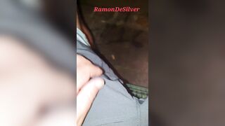Master Ramon pisses off the park bench in his hot sexy sports shorts, totally awesome - 10 image