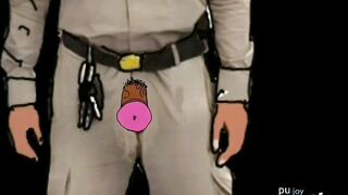 Gloryhole Suck Police Big Cock Asian Cartoon - 4 image