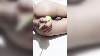 Hot boys ass destroyed by a big vegetable - 10 image