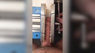 CBT | Crushing my flaccid dick in a dangerous vice - 5 image