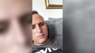 German twink boy jerks off his smegma penis and licks his cheese until he cums (Show my sexy feet) - 2 image