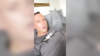 German twink boy jerks off his smegma penis and licks his cheese until he cums (Show my sexy feet) - 6 image