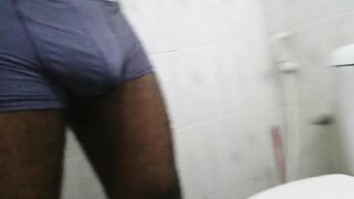 An Asian black boy pissing in his underwear - 8 image