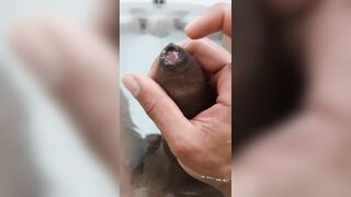 Big load while bathing