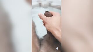 Big load while bathing - 4 image