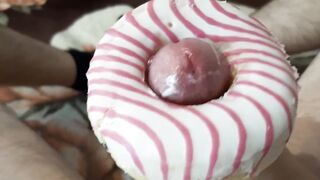 Russian student in the dorm fucks a sweet donut with a big dick - 7 image