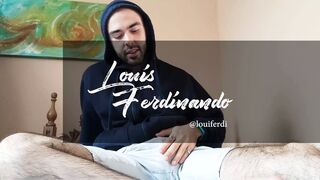 Playing with Condom and Feet Waking Up Horny in the Morning - Louis Ferdinando - 1 image
