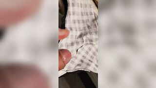 Another day, another cumshot on dirty panty - 2 image