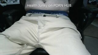 Cum Through Jeans Hands Free. Lots of Precum - 2 image