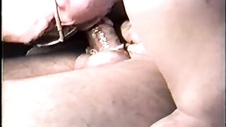 Huge cum in mouth, then a river of cum drains from mouth to balls. - 6 image