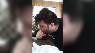 College guy sucking his roomate while other roomate is in class - 7 image