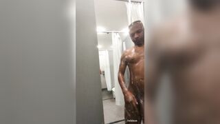 I GOT CAUGHT STROKING IN GYM SHOWERS - 7 image