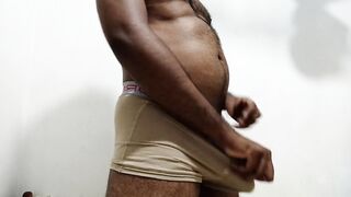 Hot Indian Uncle Underwear Bulge Hairy Cock Handsome Body - 6 image
