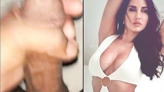 When i watching and masturbated Nora Fatehi hot sexy big tits - 3 image