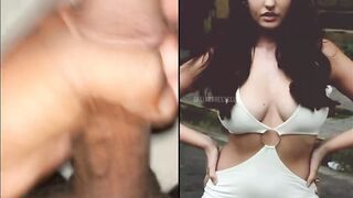 When i watching and masturbated Nora Fatehi hot sexy big tits - 4 image