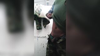 I urinate and then masturbate in my military uniform - 4 image